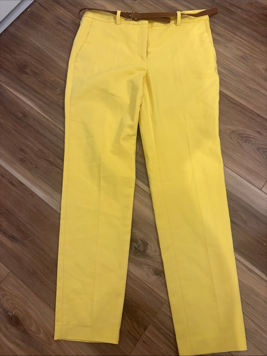 Zara Pants - Zara Basic Yellow Women's Pants